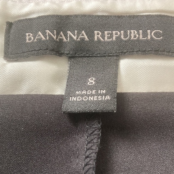 Banana Republic 8 skirt black and white zipper snap - Picture 8 of 9